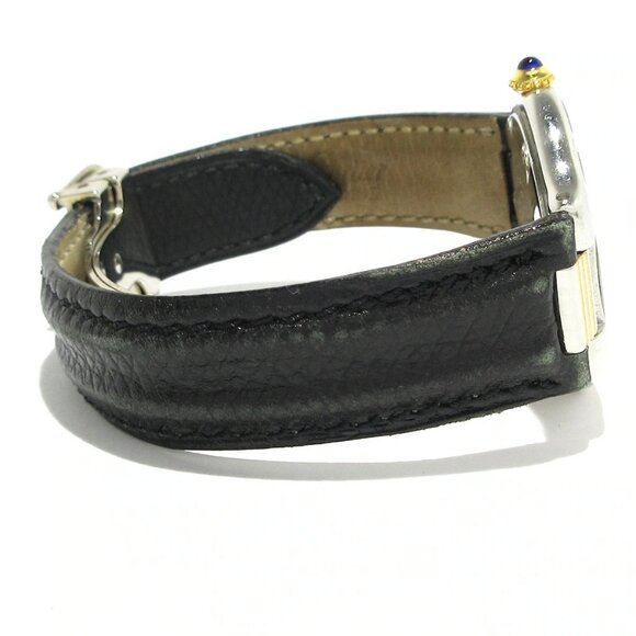 Auth Cartier Mast 21 - 9******** Black Women's Wrist Watch - Picture 5 of 12